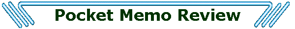 Pocket Memo Review